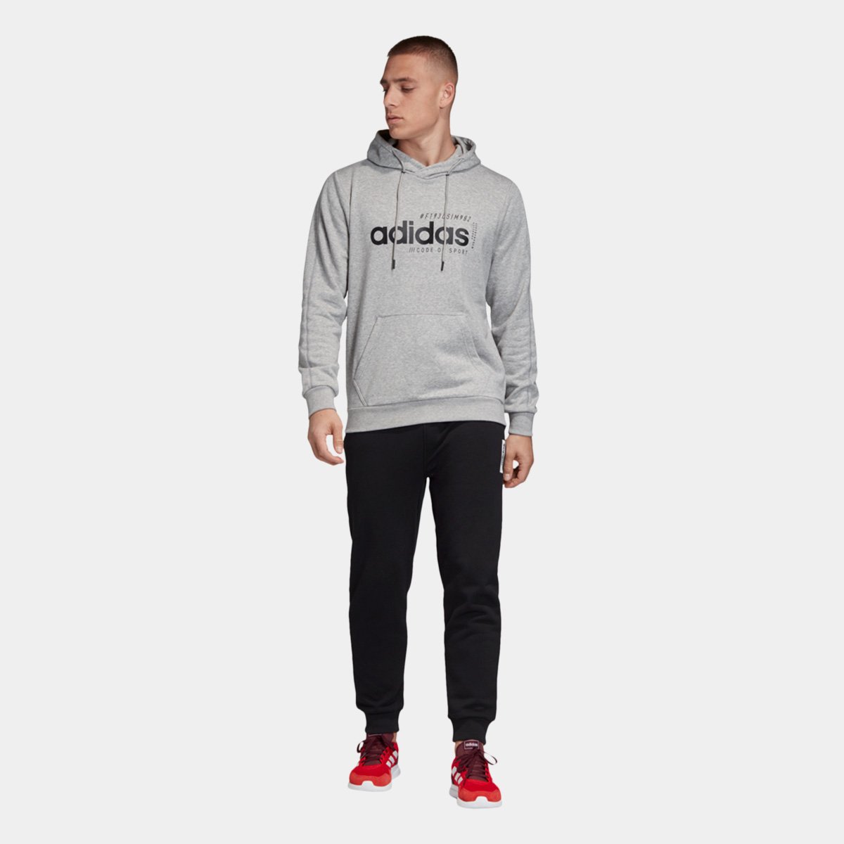 moletom adidas brilliant basics masculino