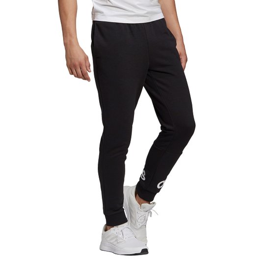 Calça Moletom Adidas Essentials Logo Masculina - Preto+Branco é ruim? Calça Moletom Adidas Essentials Logo Masculina - Preto+Branco é boa?