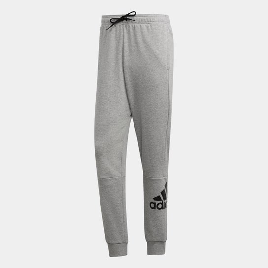 Calça Moletom Afunilada Adidas Masculina - Cinza e Branco é ruim? Calça Moletom Afunilada Adidas Masculina - Cinza e Branco é boa?