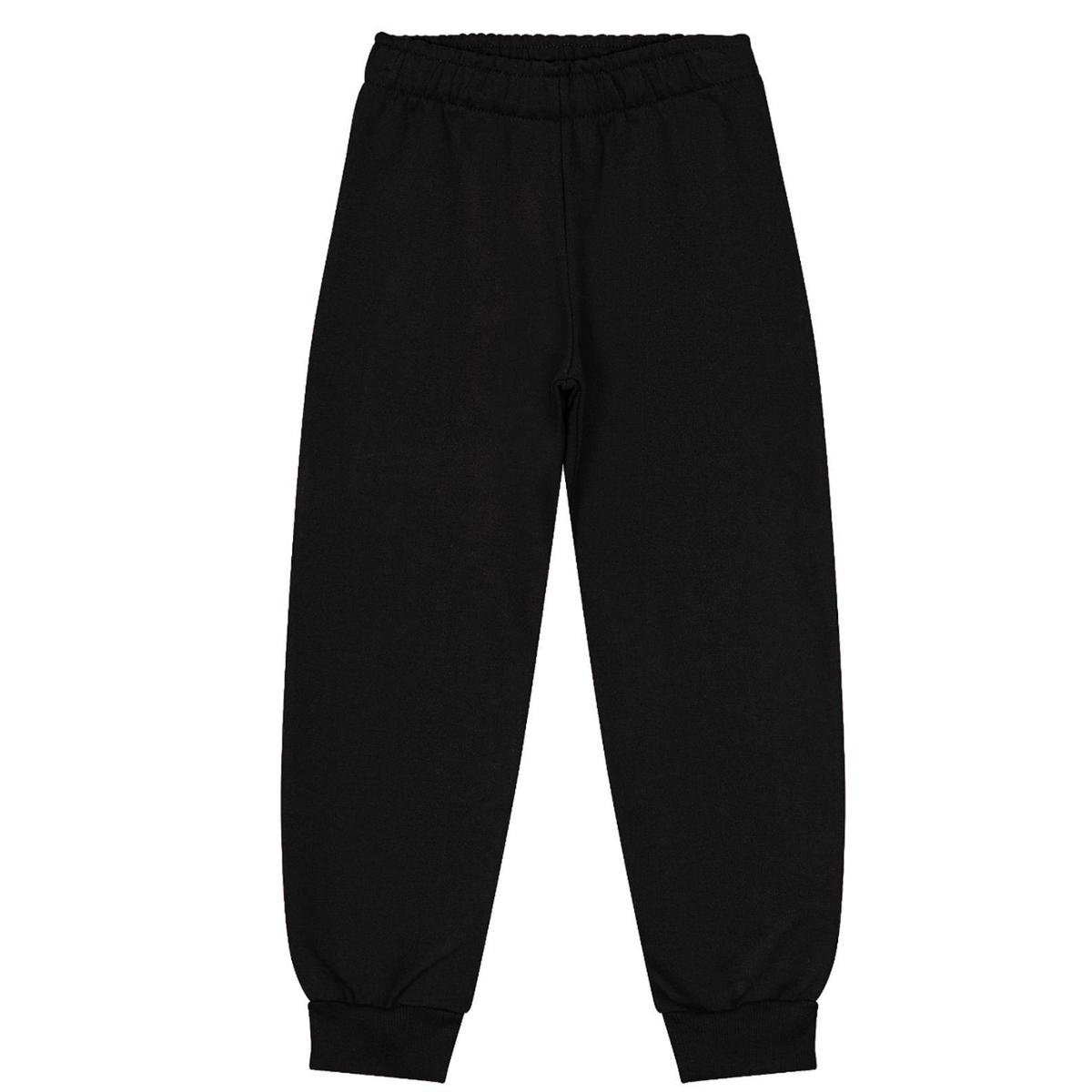 Calça Moletom Básico Rovitex Kids Preto