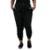 Calça Moletom Calca Lisa Feminina Moleton com Bolso - Preto