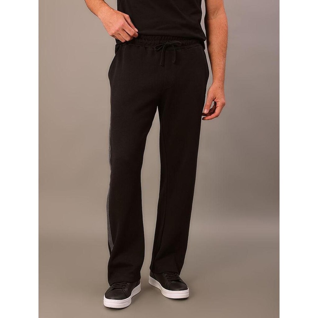 Calça Moletom Calvin Klein Retilínea Logo Aop