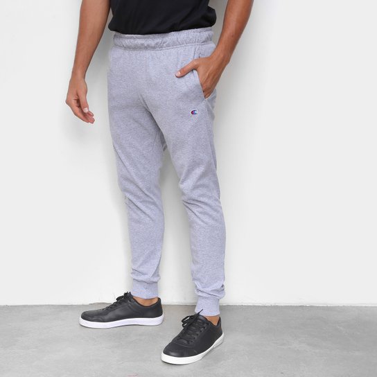 Calça Moletom Champion Jersey Logo Script Ink Masculina - Mescla é ruim? Calça Moletom Champion Jersey Logo Script Ink Masculina - Mescla é boa?