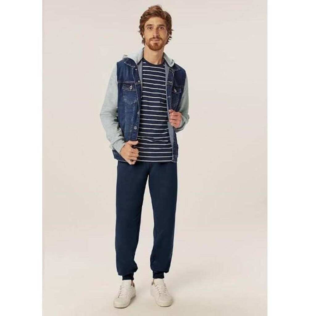 Calça moletom com 1 bolso traseiro Malwee