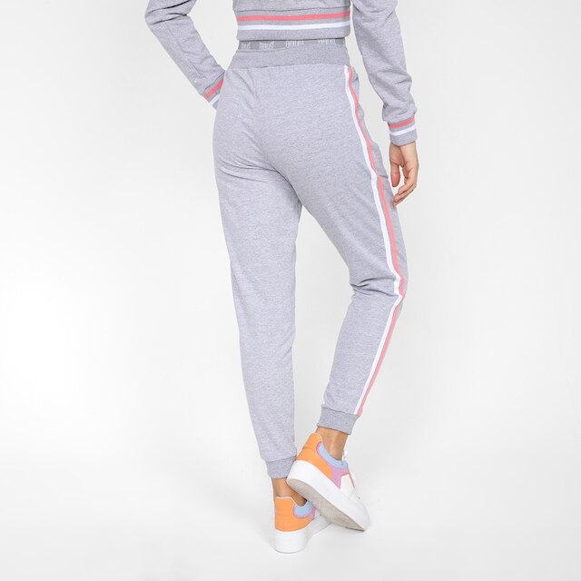 Calça Moletom Everlast Cintura Alta Feminina