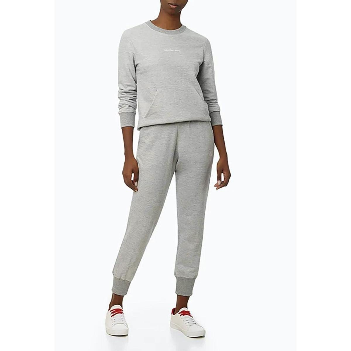 Calça Moletom Feminina Calvin Klein Jeans Básica Mescla Netshoes