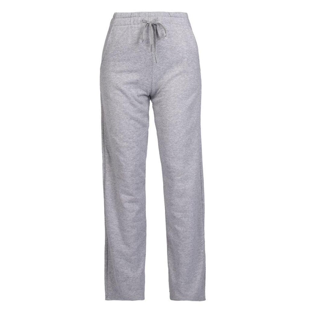 Calça Moletom Feminina Desayner Básica Cinza Mescla