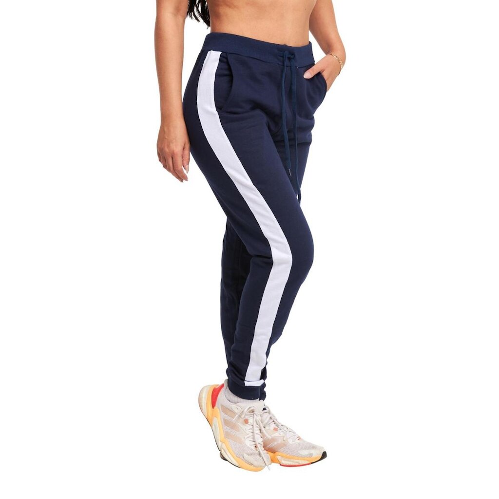 CALÇA MOLETOM FEMININO SLIM JOGGER LISTRA