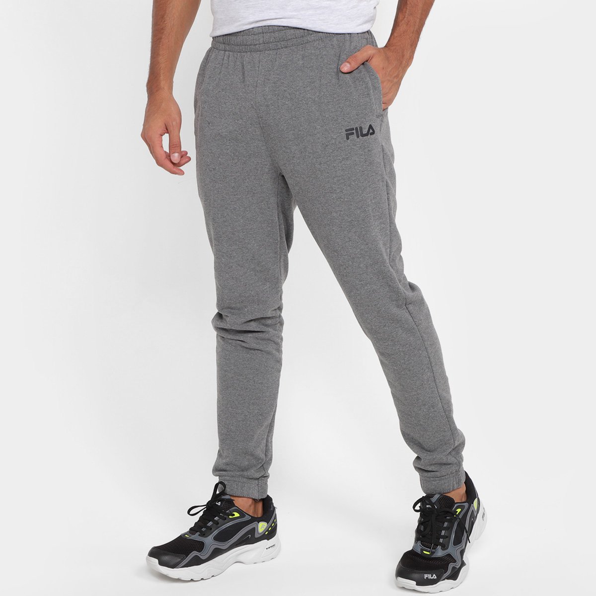 Calça Moletom Fila Comfort Jogging Masculina Menor preço em Calça Moletom Fila Comfort Jogging Masculina