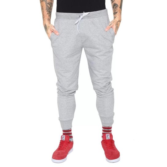 Calça Moletom Fila Sport Masculina - Cinza Menor preço em Calça Moletom Fila Sport Masculina - Cinza