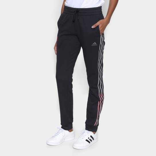 Calça Moletom Flamengo Viagem 21/22 Adidas Feminina - Preto Menor preço em Calça Moletom Flamengo Viagem 21/22 Adidas Feminina - Preto