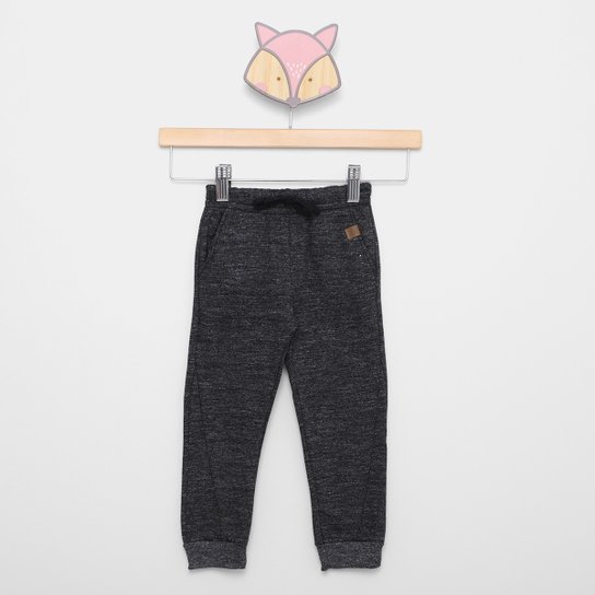 Calça Moletom Infantil Brandili Jogger - Preto Menor preço em Calça Moletom Infantil Brandili Jogger - Preto