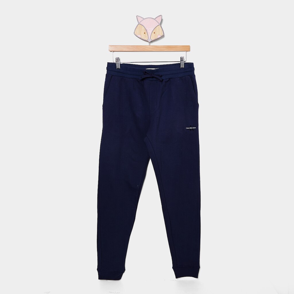 Calça Moletom Infantil Calvin Klein Logo Reissue Menino