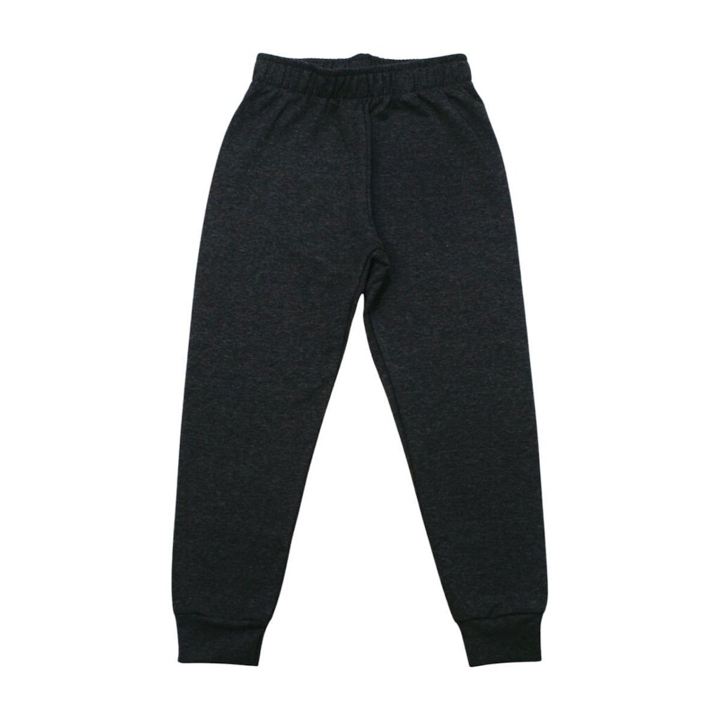 Calça Moletom Infantil Flanelada Lisa Com Punho - Kyly