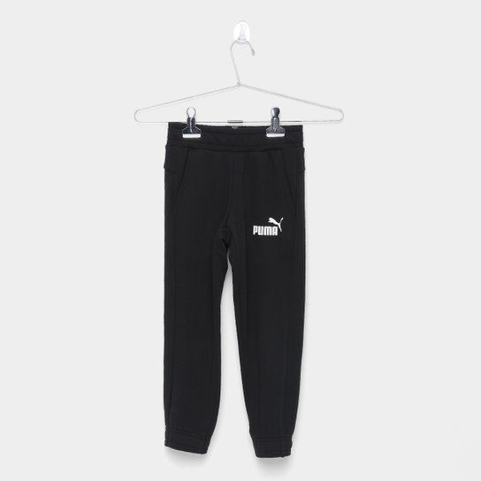 Calça Moletom Infantil Puma Ess Logo Sweat Tr Cl Masculina - Preto Menor preço em Calça Moletom Infantil Puma Ess Logo Sweat Tr Cl Masculina - Preto