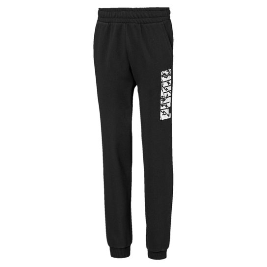 Calça Moletom Infantil Puma KA Sweat TR Cl B Masculina - Preto Menor preço em Calça Moletom Infantil Puma KA Sweat TR Cl B Masculina - Preto