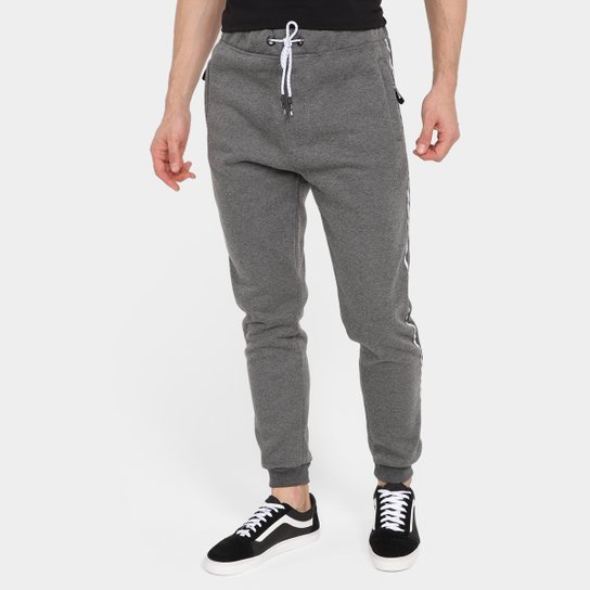 Calça Moletom Jogger Fatal Masculina - Cinza Menor preço em Calça Moletom Jogger Fatal Masculina - Cinza