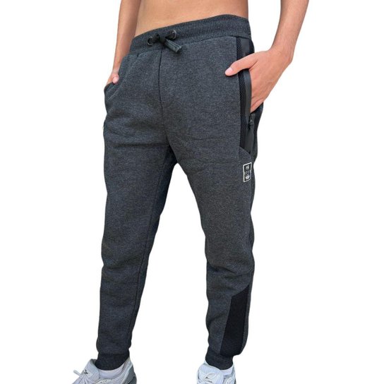 Calça Moletom Juvenil Masculina Gangster Sknny Importada - Cinza Menor preço em Calça Moletom Juvenil Masculina Gangster Sknny Importada - Cinza