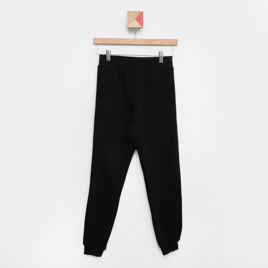 Calça Moletom Juvenil Nicoboco Miconos Menina - Preto Menor preço em Calça Moletom Juvenil Nicoboco Miconos Menina - Preto