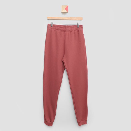 Calça Moletom Juvenil Nicoboco Negril Feminina - Vinho Menor preço em Calça Moletom Juvenil Nicoboco Negril Feminina - Vinho