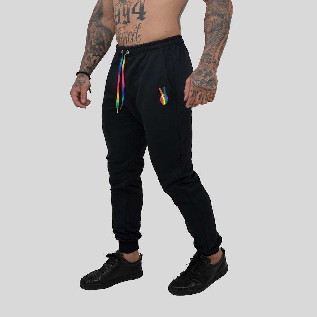 Calça Moletom Lgbt Gls Arco-iris Gay Pride