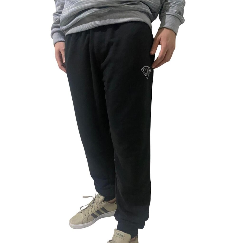 Calça Moletom Masculina Diamond Preta