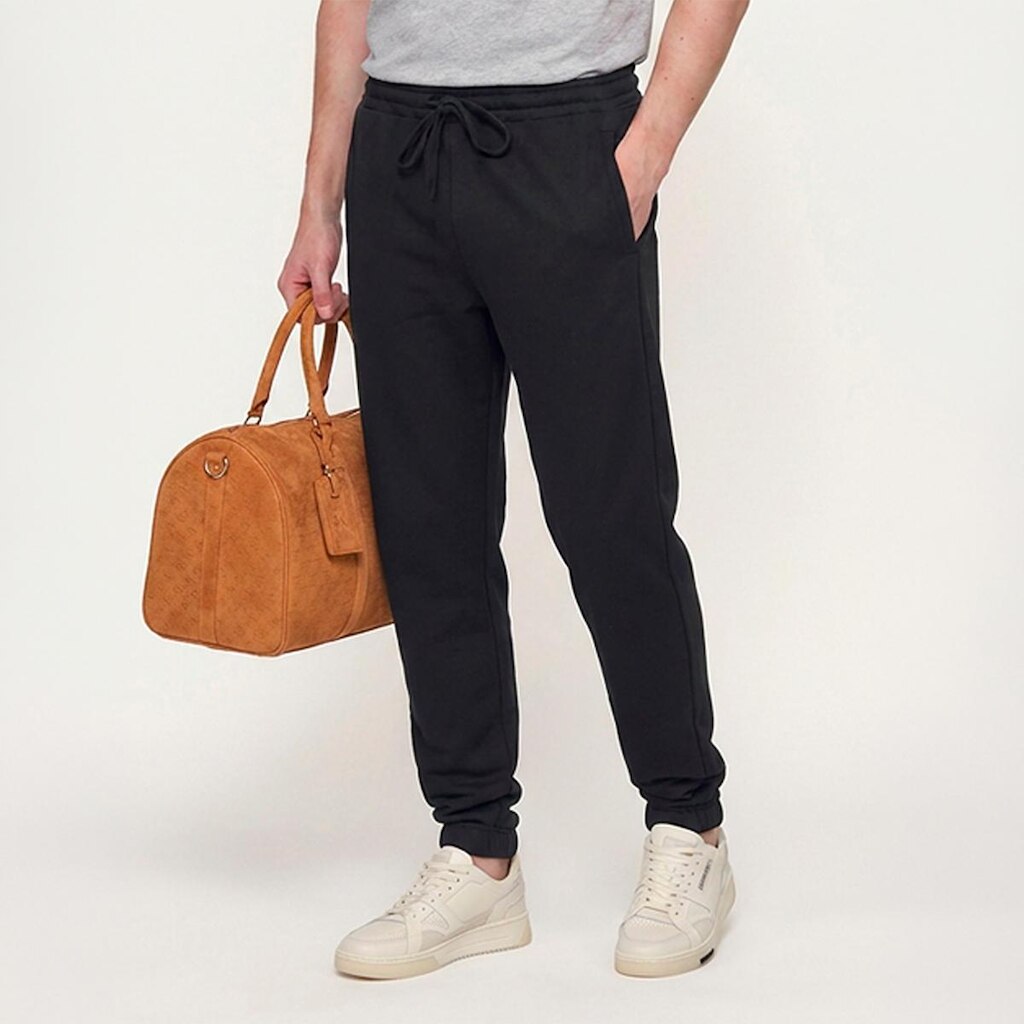 Calça Moletom Masculina Reta Conforto Cintura Elastico
