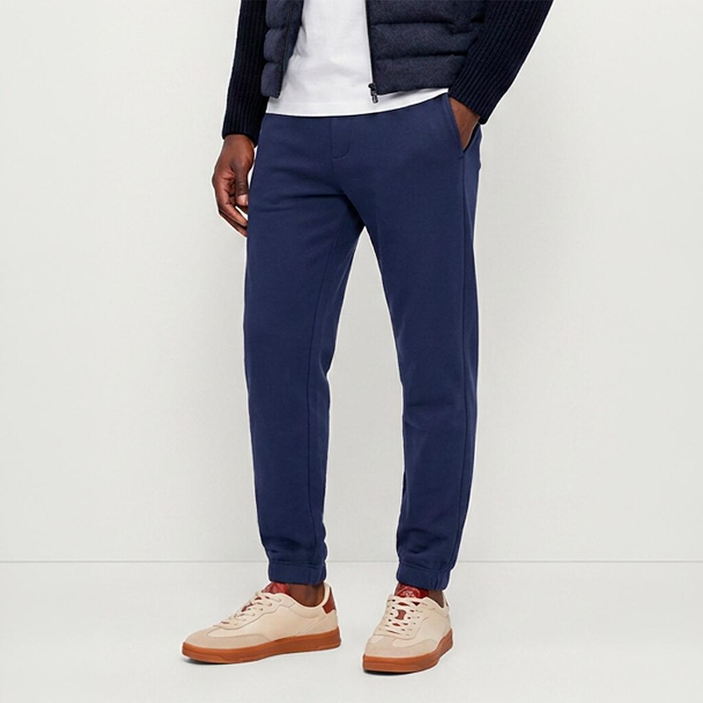 Calça Moletom Masculina Reta Conforto Cintura Elastico