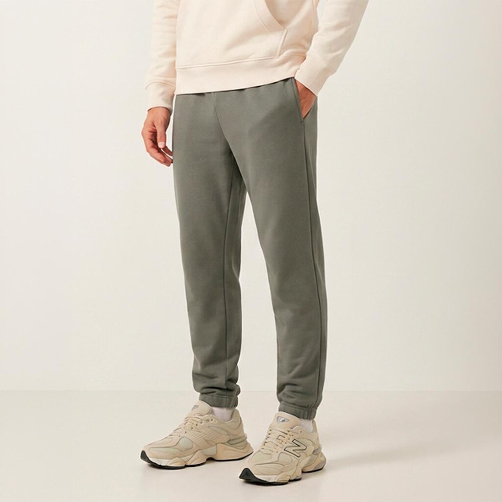 Calça Moletom Masculina Reta Conforto Cintura Elastico