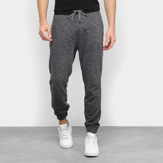 Calça Moletom NBA Logo Masculina - Grafite Menor preço em Calça Moletom NBA Logo Masculina - Grafite