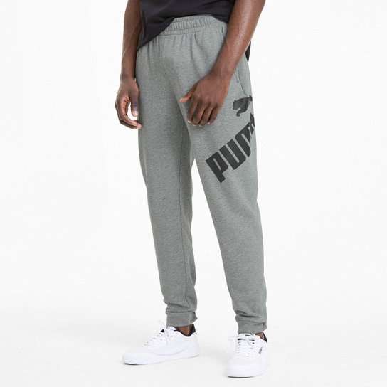 Calça Moletom Puma Big Logo Pants Tr Masculina Cinza Netshoes