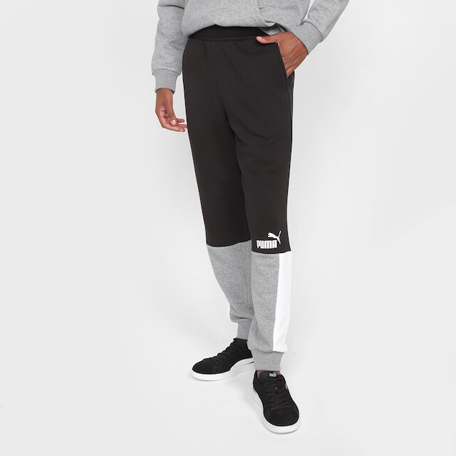 Calça Moletom Puma Ess+ Block Masculina