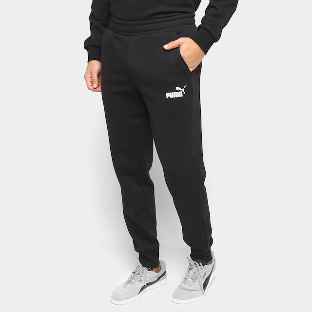 Calça Moletom Puma Essentials Logo Fleece Cl Masculina