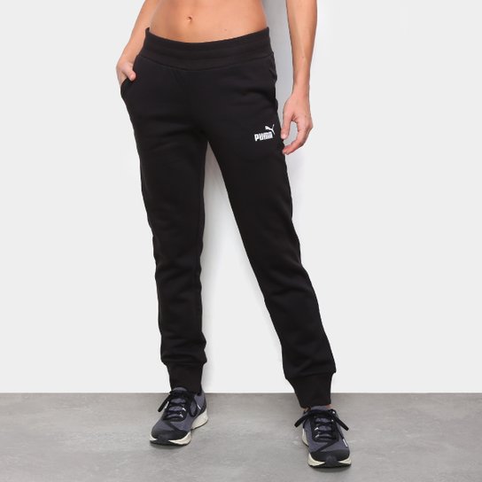 Calça Moletom Puma Essentials Sweat Feminina Preto Netshoes