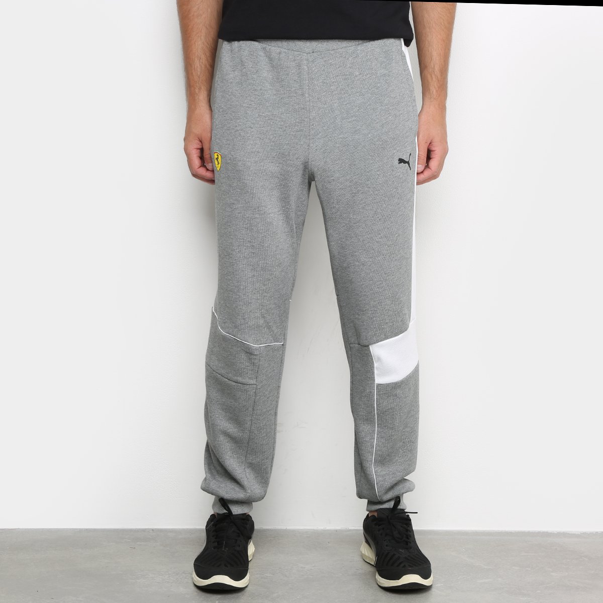 Calça Moletom Puma Ferrari Sweat Pants Masculina Cinza Netshoes
