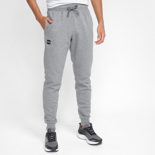 Calça Moletom Under Armour Rival Fleece Jogger Masculina - Cinza+Branco é ruim? Calça Moletom Under Armour Rival Fleece Jogger Masculina - Cinza+Branco é boa?