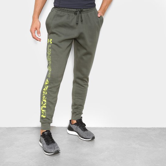 Calça Moletom Under Armour Rival Masculina - Verde é ruim? Calça Moletom Under Armour Rival Masculina - Verde é boa?