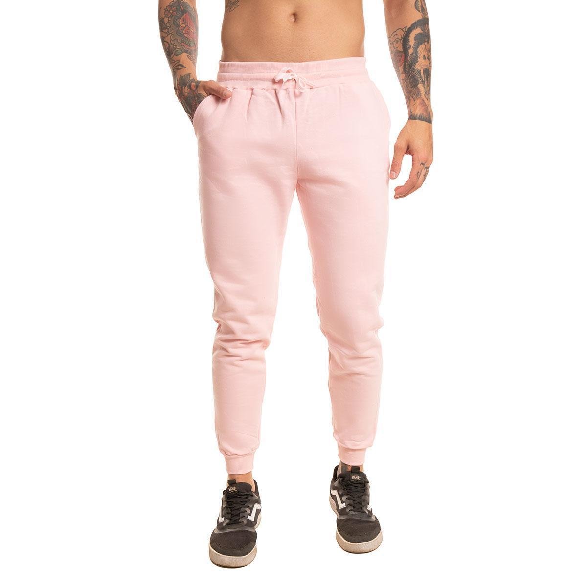 Calça Moletom Unissex Lisa Sem Estampas Com Bolsos Menor preço em Calça Moletom Unissex Lisa Sem Estampas Com Bolsos