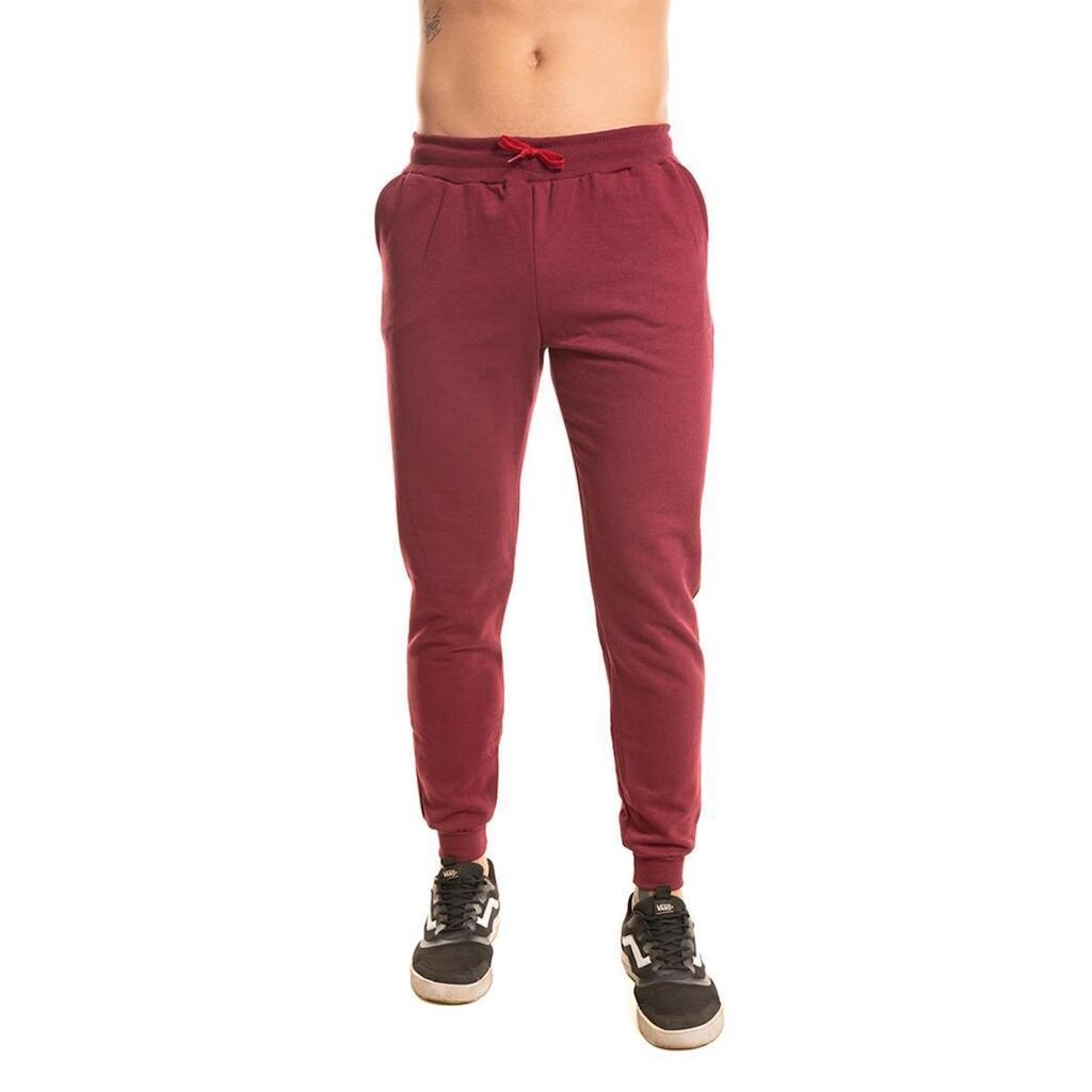 Calça Moletom Unissex Lisa Sem Estampas Com Bolsos