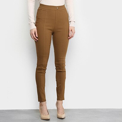 Calça Montaria Facinelli Básica Feminina - Cáqui | Netshoes