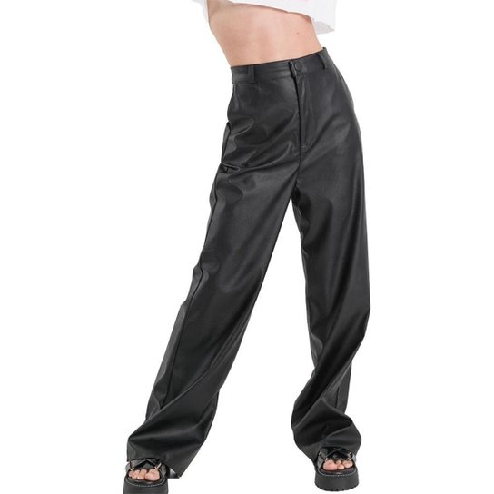 Calça Myft Wide Leg Feminino - Preto