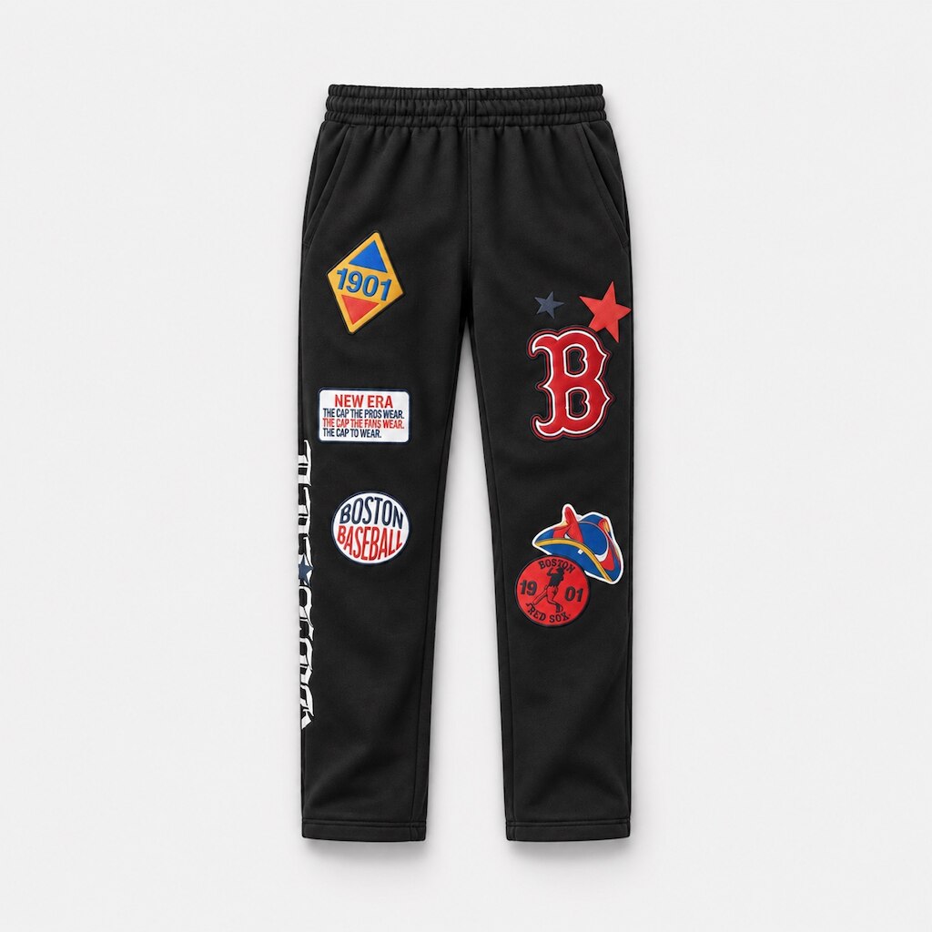 CALCA NEW ERA MOLETOM BOSTON RED SOX MLB PRETO