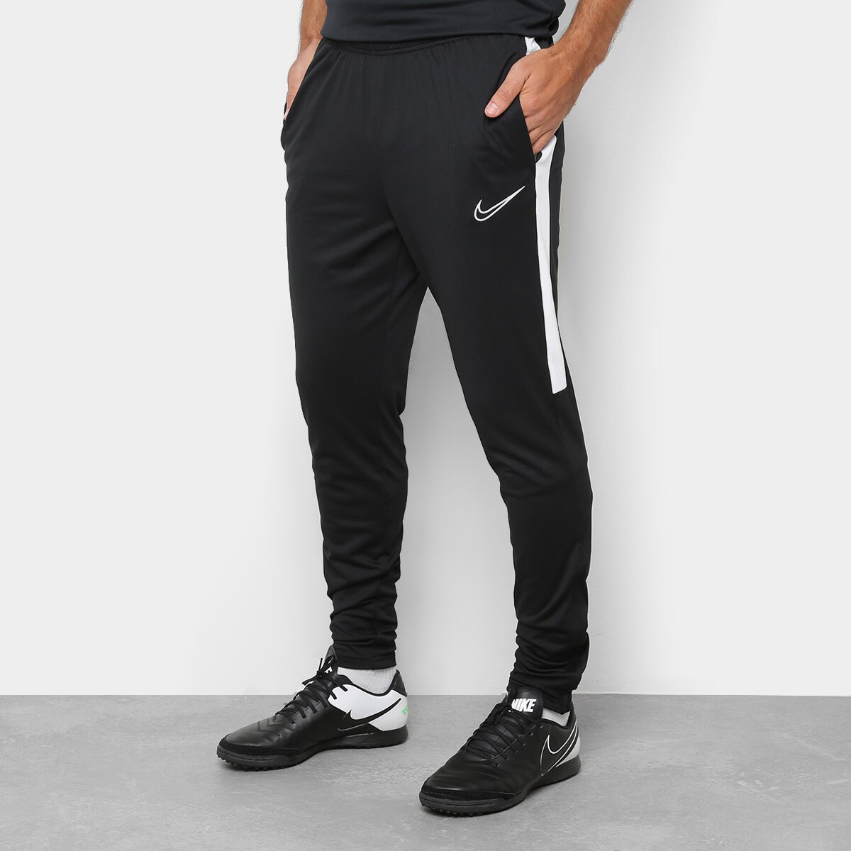 Calça Nike Academy Masculina - Preto e Branco | Netshoes