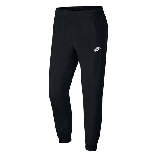 Calça Nike Sportswerar CE Pant CF WVN Track Masculina - Preto+Branco Menor preço em Calça Nike Sportswerar CE Pant CF WVN Track Masculina - Preto+Branco