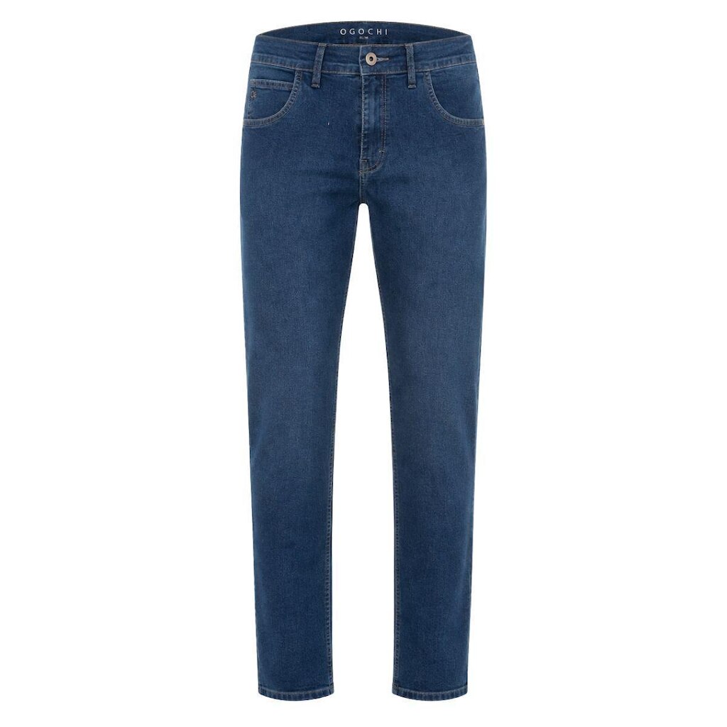 Calça Ogochi Jeans Escuro Five Pockets Slim Concept