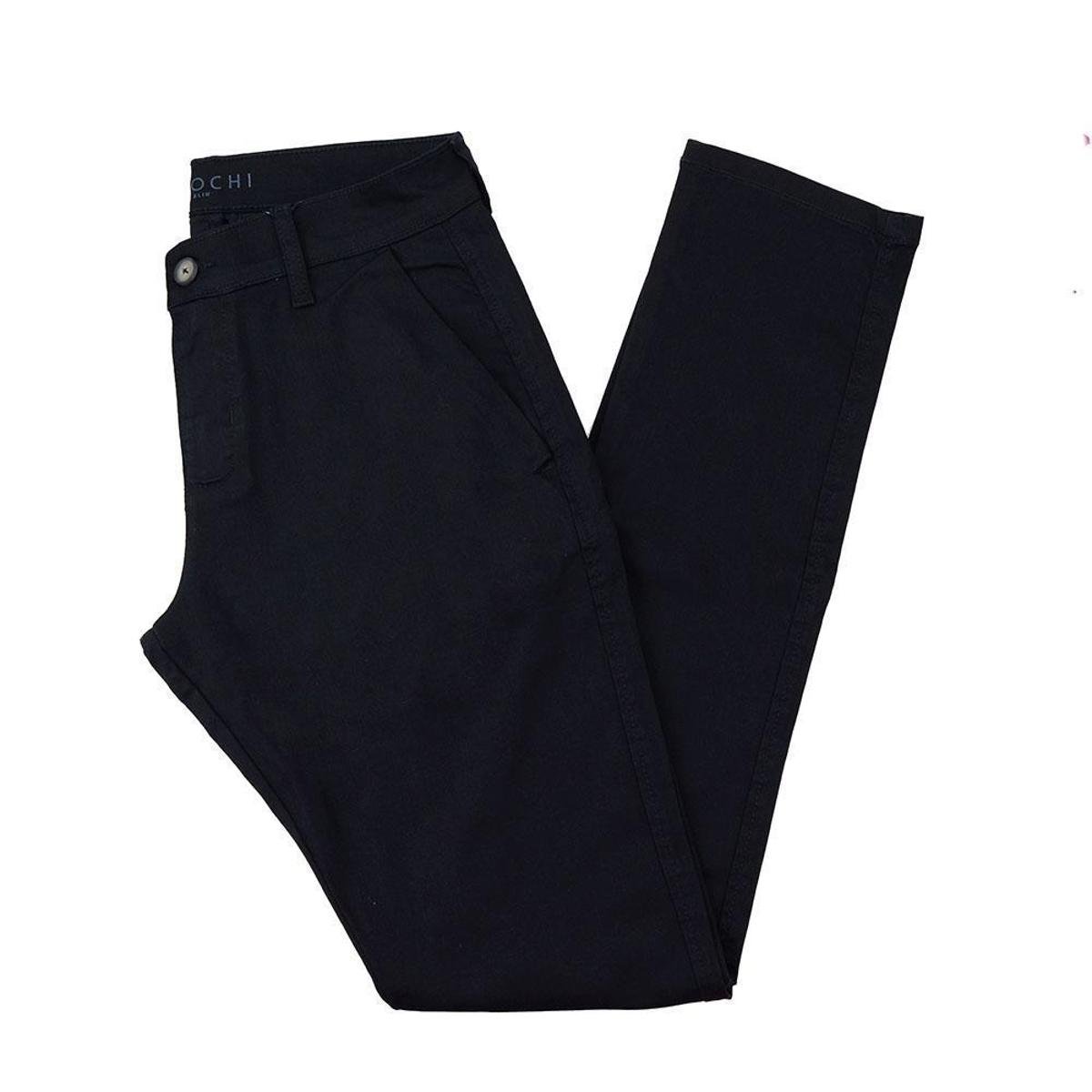 Calça Ogochi Sarja Slim Masculina Menor preço em Calça Ogochi Sarja Slim Masculina