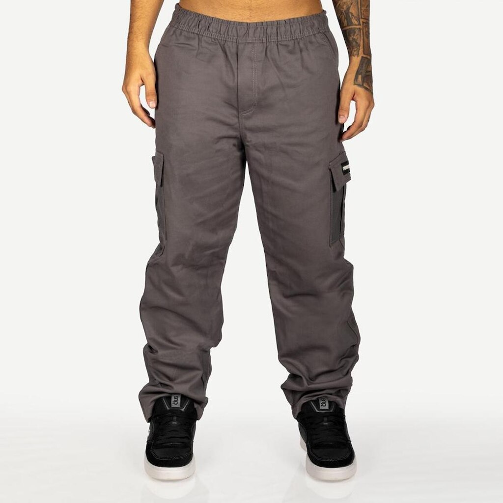 Calça Overking Cargo Sarja Chumbo