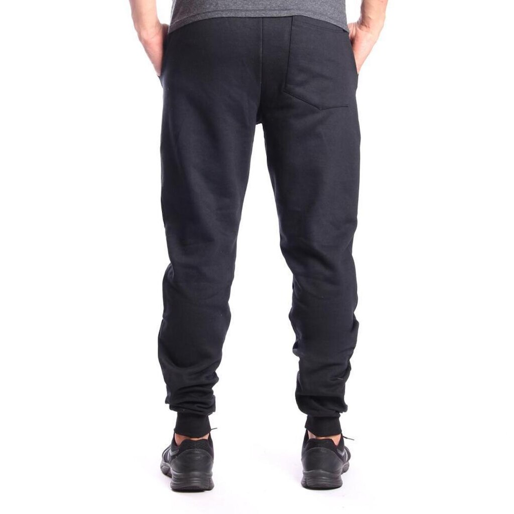 Calça Ox Silver Moletom Flanelada com Punho Casual Masculina