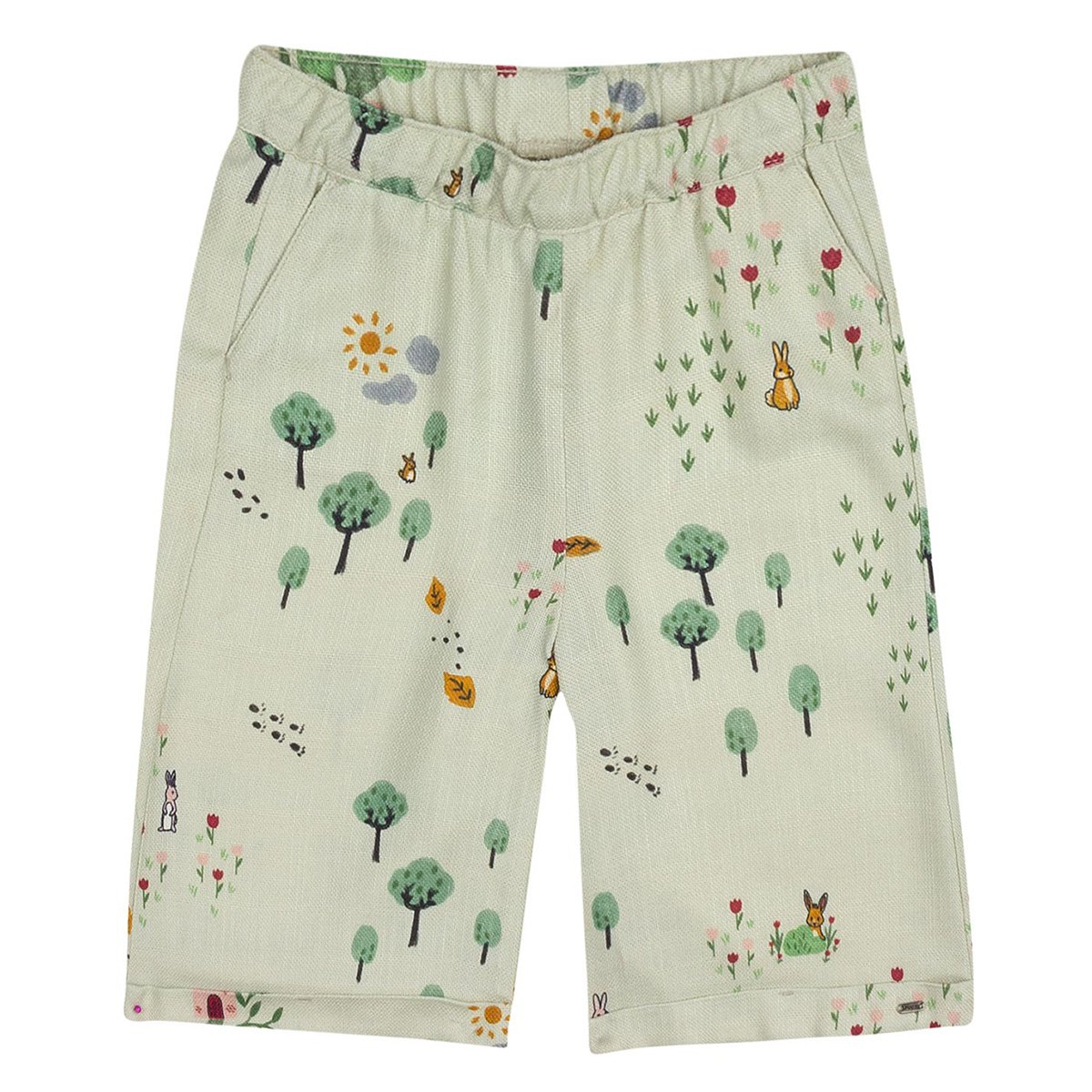 Calça Pantacourt Infantil PUC Estampada Feminina Menor preço em Calça Pantacourt Infantil PUC Estampada Feminina