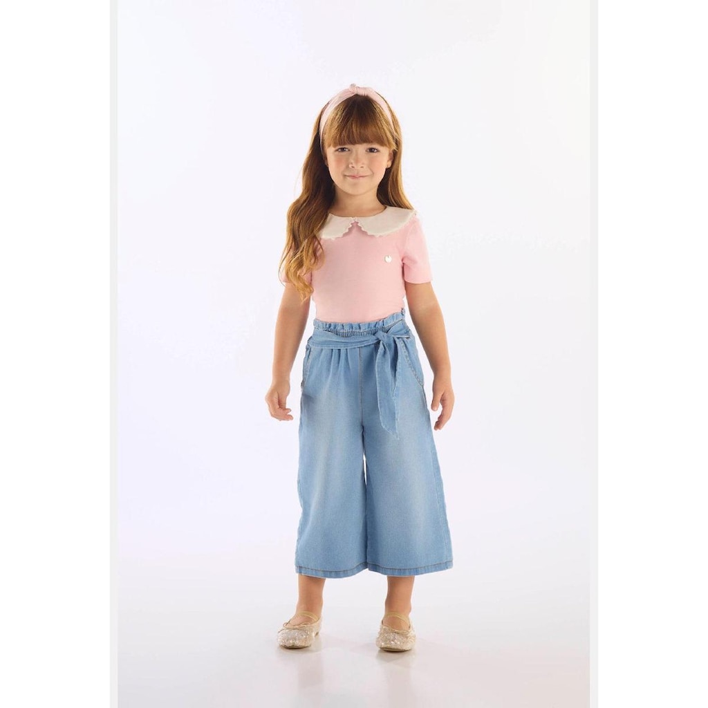 Calça Pantacourt Jeans Elastano Up Baby